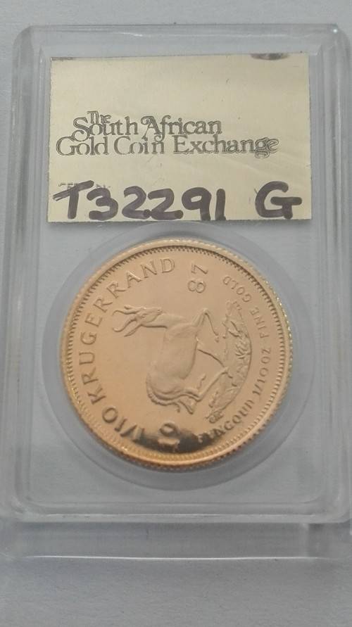 1987 PROOF ONE TENTH KRUGER RAND GRC minted beauty
